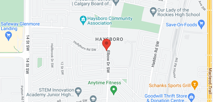 map of 9223 ELBOW DR SW
